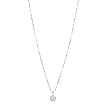 Bulgari 18K White Gold Diamond .25ct BVLGARI BVLGARI Pendant Necklace 1 of 5