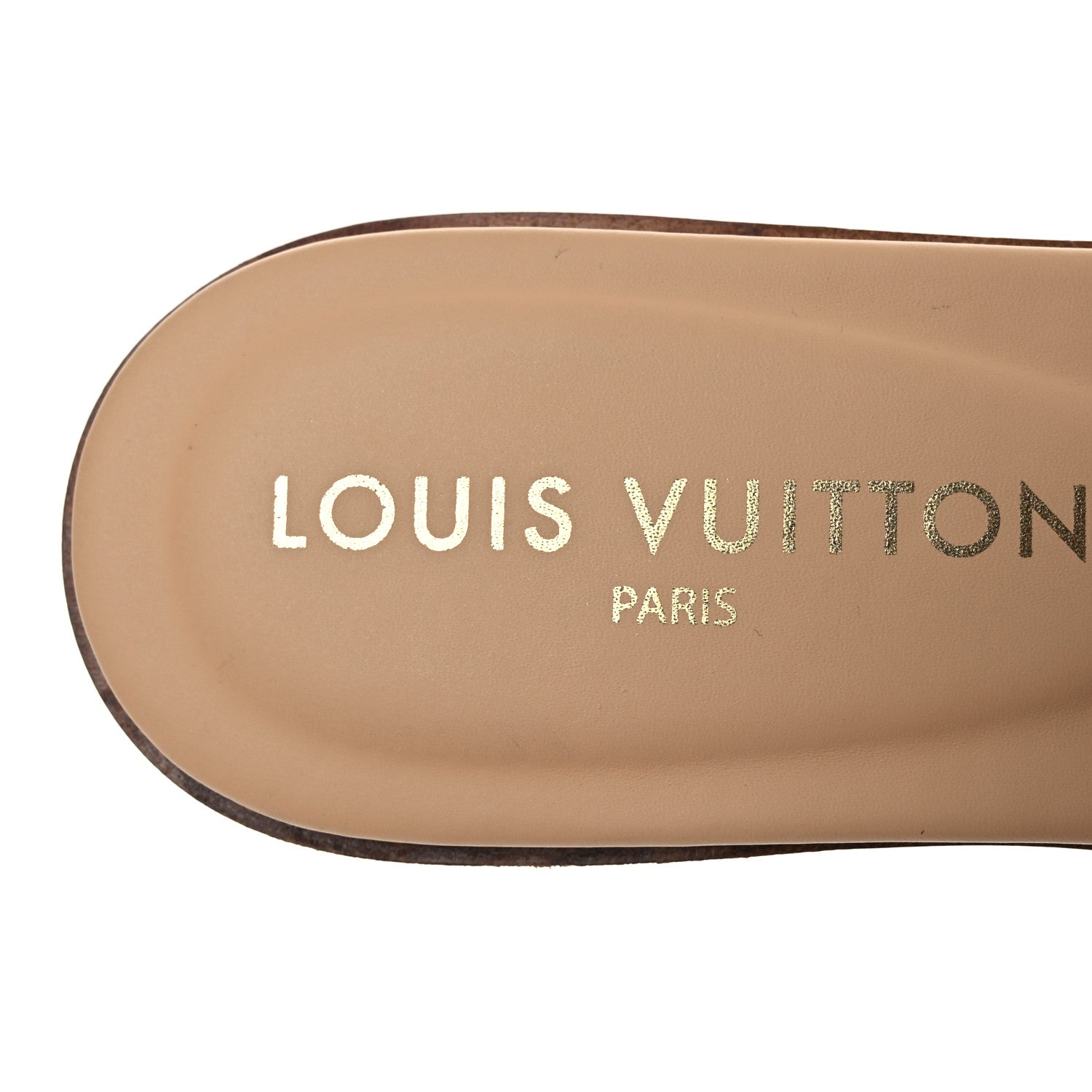 Louis Vuitton Monogram LV Frame Flat Mule 35.5 Dune Beige 9 of 11