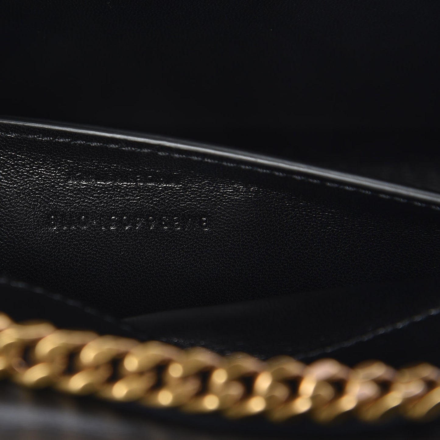 Suede Sequin Medium Monogram Kate Shoulder Bag Black
