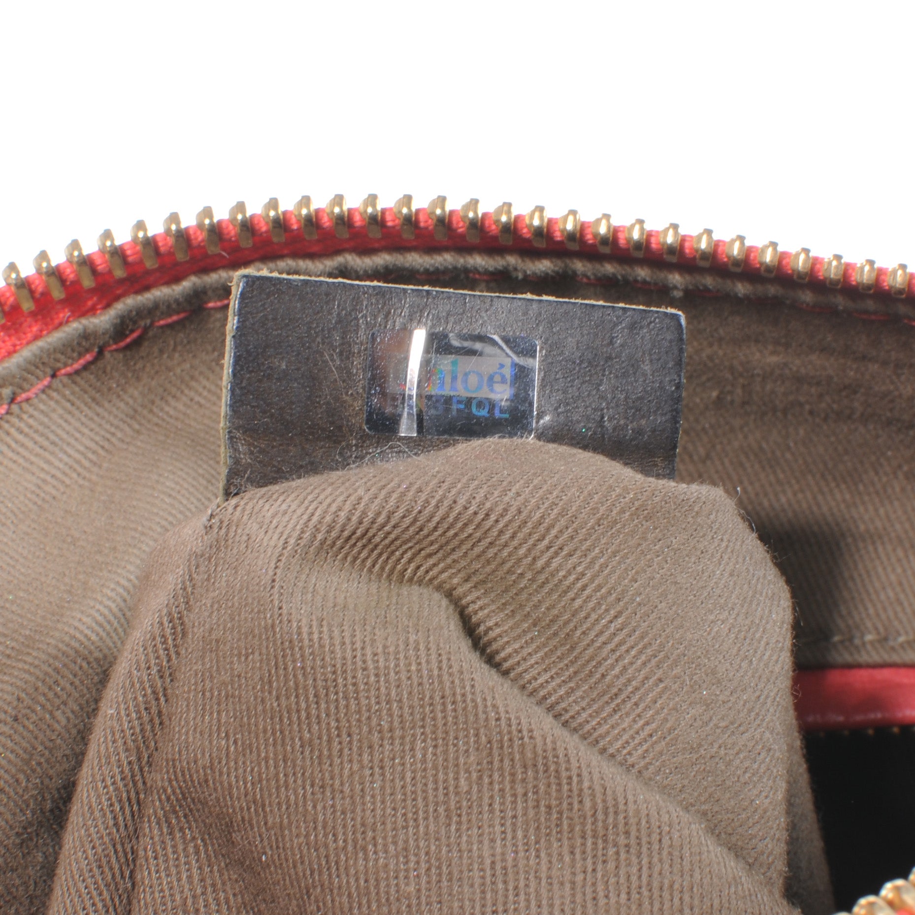 Chloe Calfskin Small Marcie Satchel Fetish Red 8 of 9