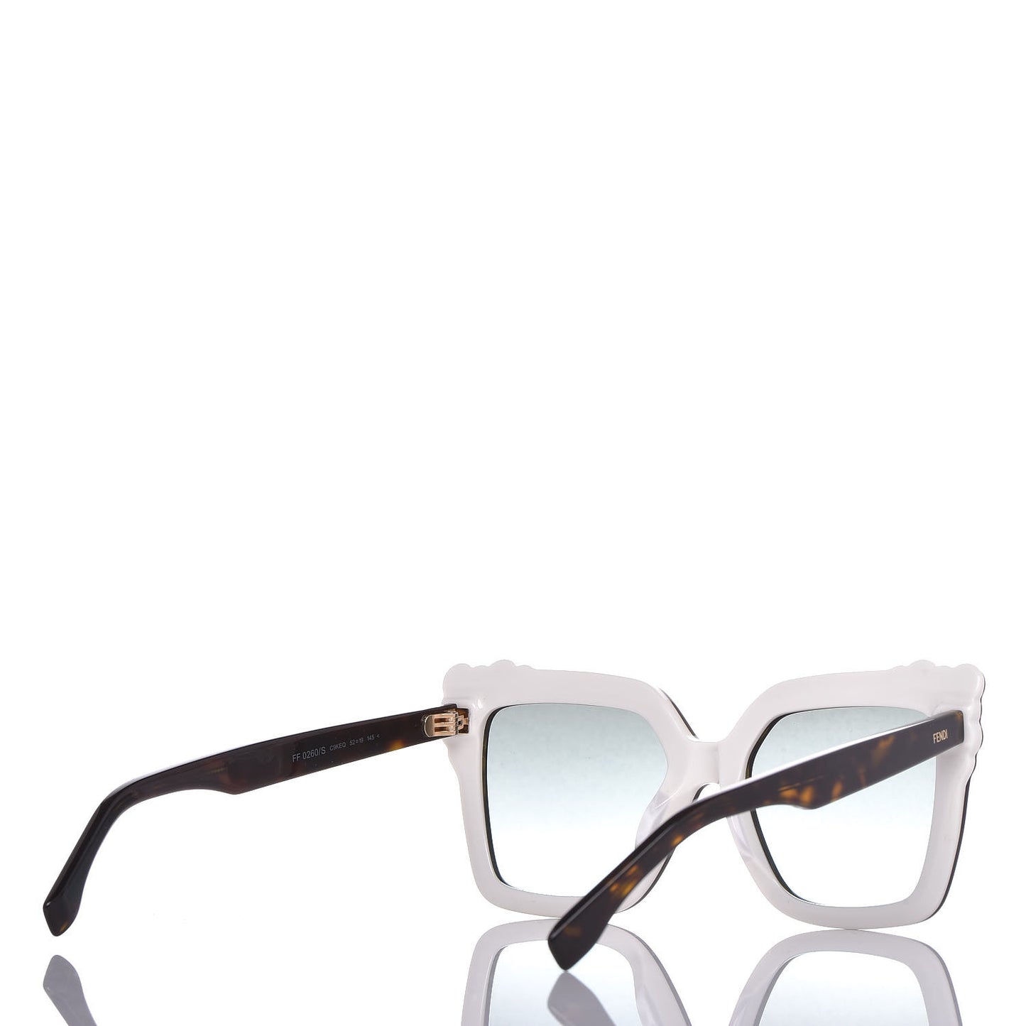 Studded Can Eye Sunglasses FF 0260/S Havana White