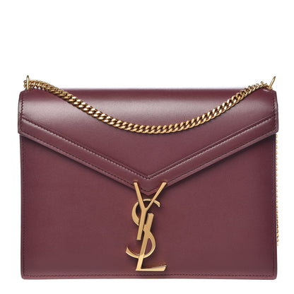 Saint Laurent Smooth Calfskin Monogram Cassandra Clasp Bag Rouge Legion 1 of 10