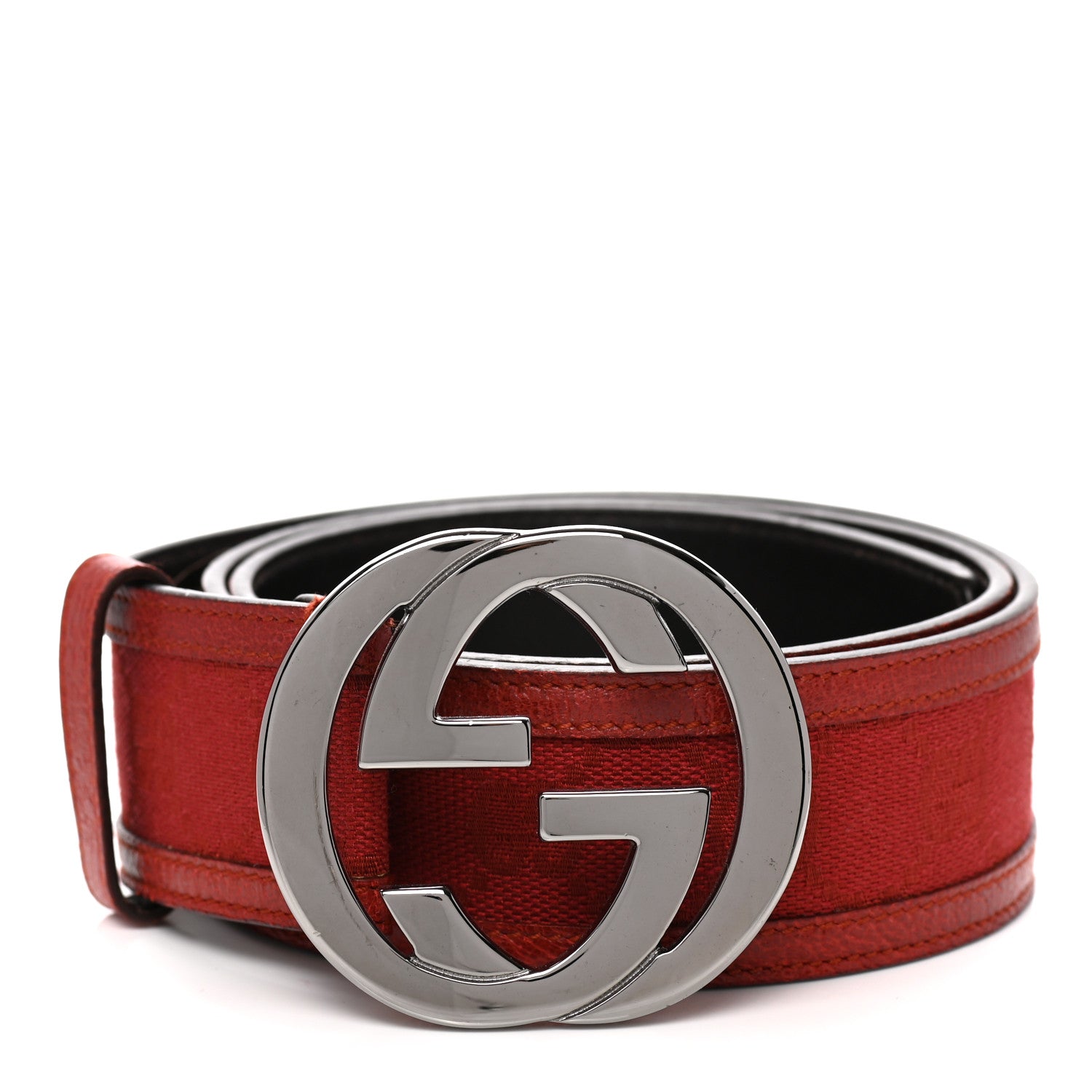 Gucci Monogram Interlocking G Belt 75 30 Red 1 of 5