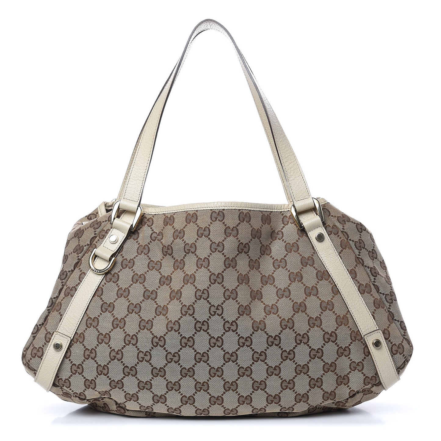 Monogram Medium Abbey Shoulder Bag Off White