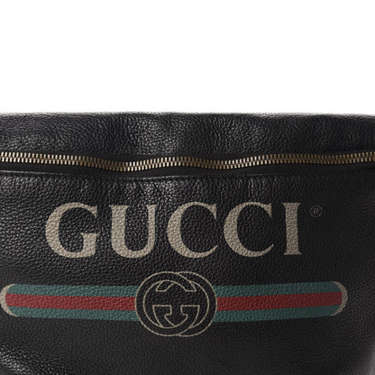 Gucci Grained Calfskin Logo Belt Bag Black 14 of 14