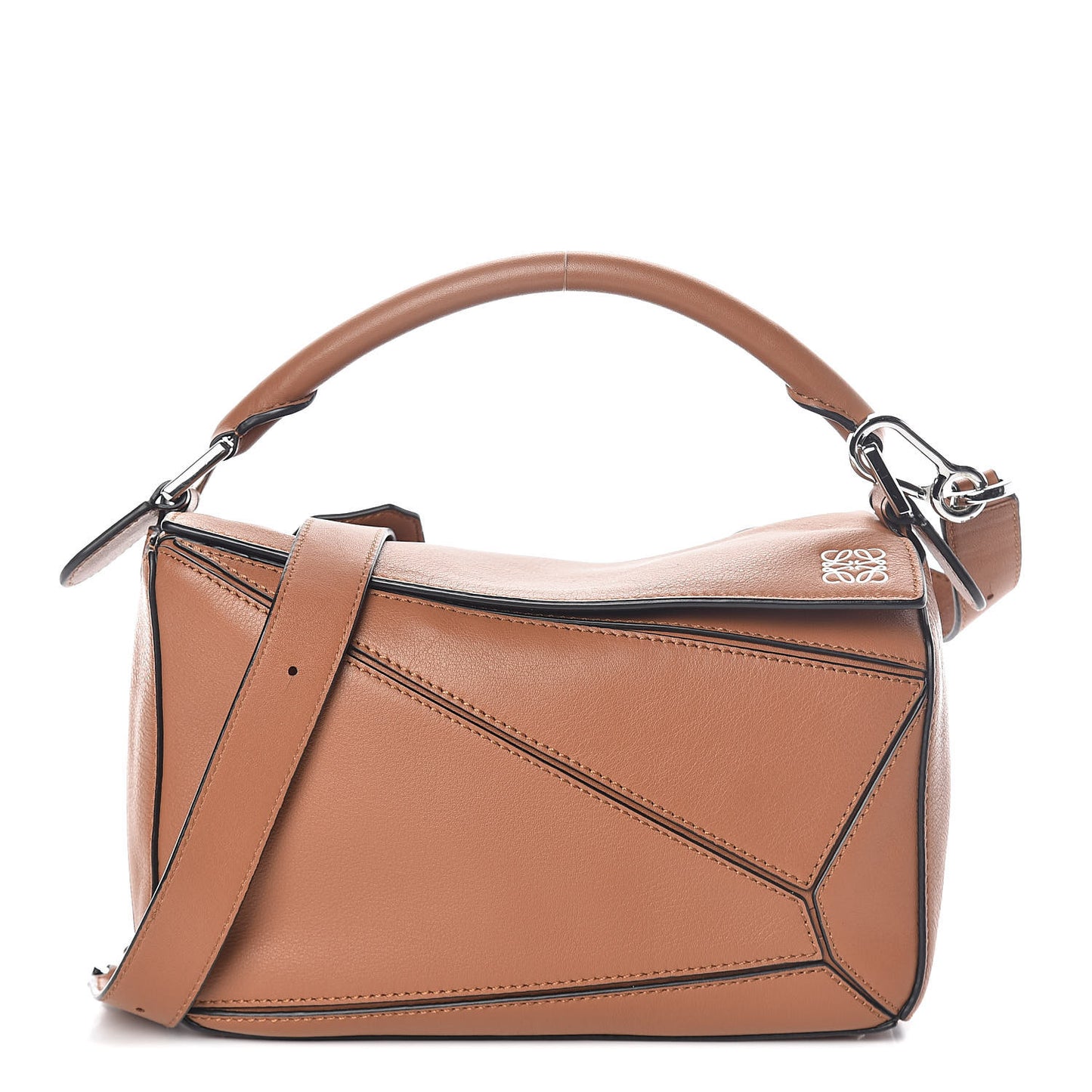Calfskin Small Puzzle Bag Tan