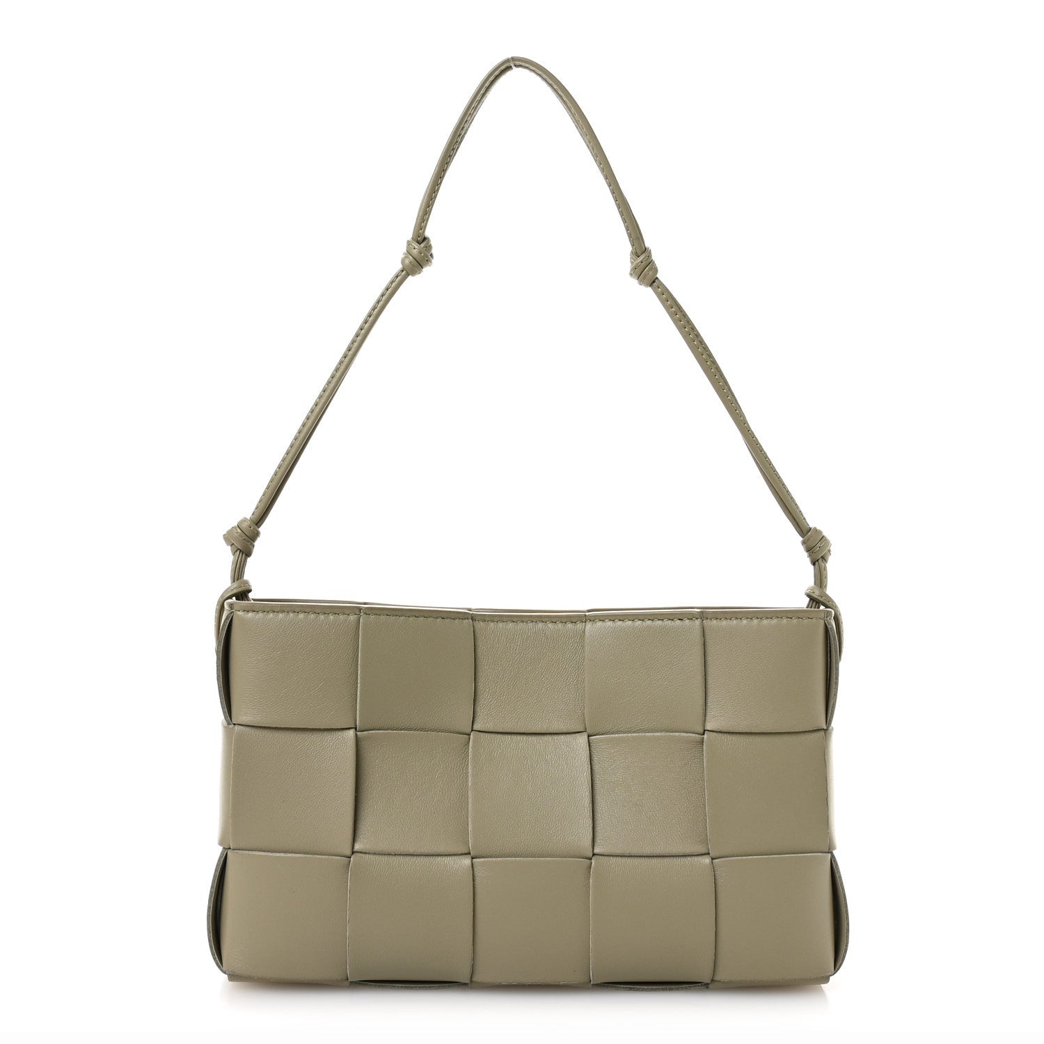 Bottega Veneta Calfskin Maxi Intrecciato Cassette Pouch On Strap Travertine 1 of 11