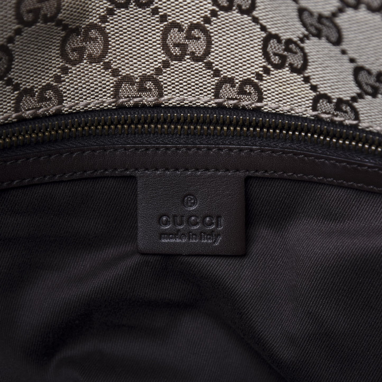 Monogram Woven Shoulder Bag Brown