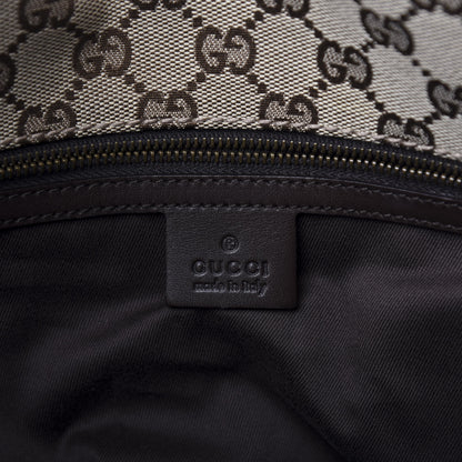 Gucci Monogram Woven Shoulder Bag Brown 10 of 12