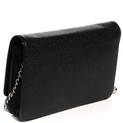 Chanel Caviar Timeless CC Wallet on Chain WOC Black 3 of 8