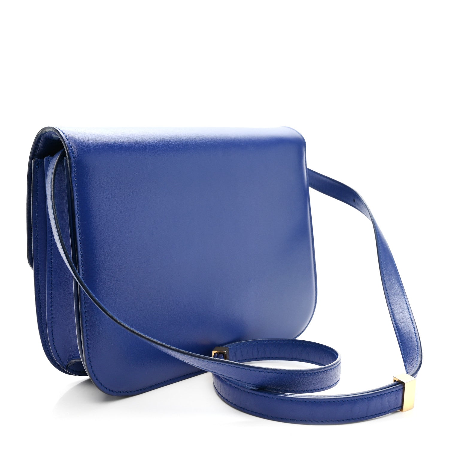 Celine Box Calfskin Medium Classic Box Flap Bag Indigo 3 of 16