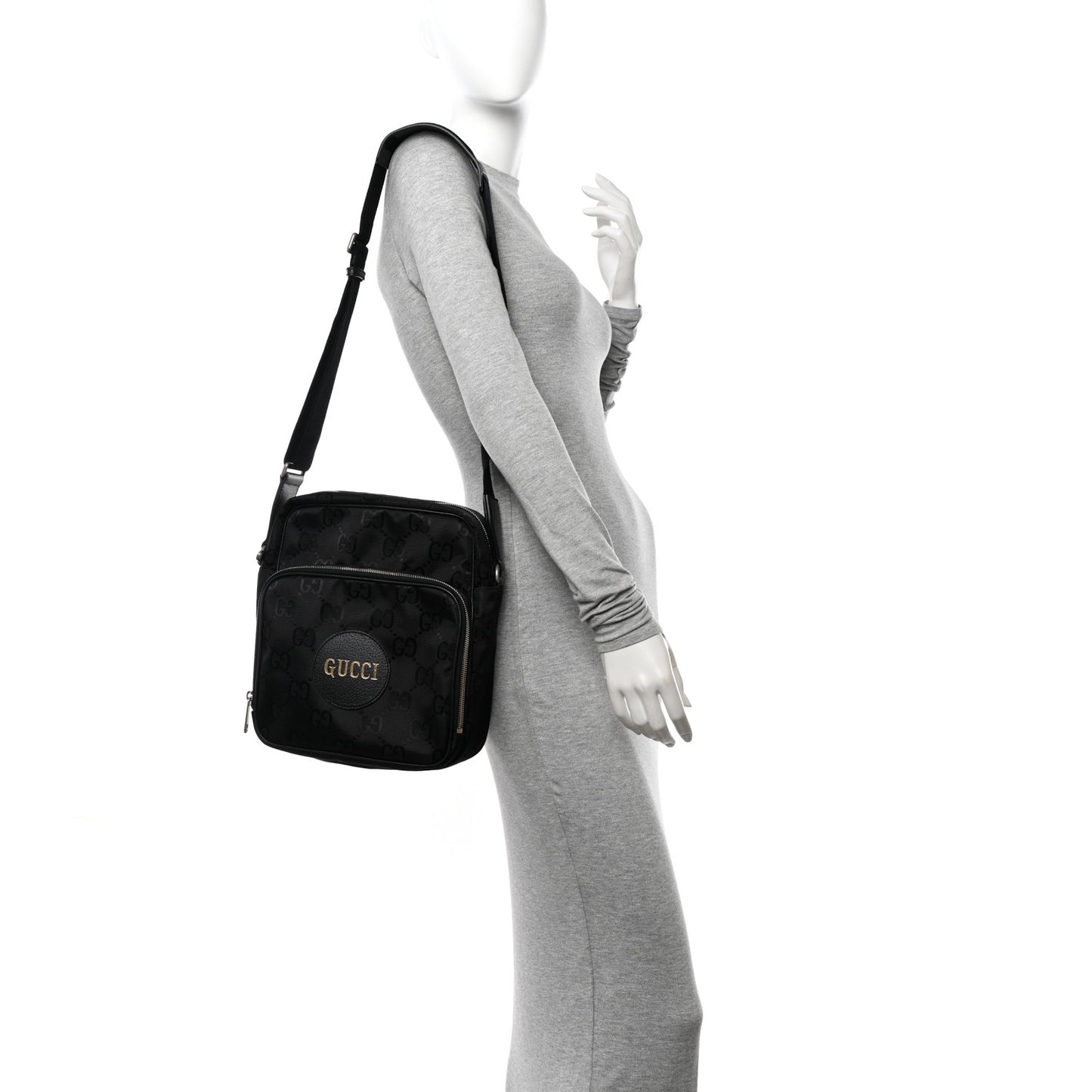 Econyl Nylon Monogram Off The Grid Messenger Black