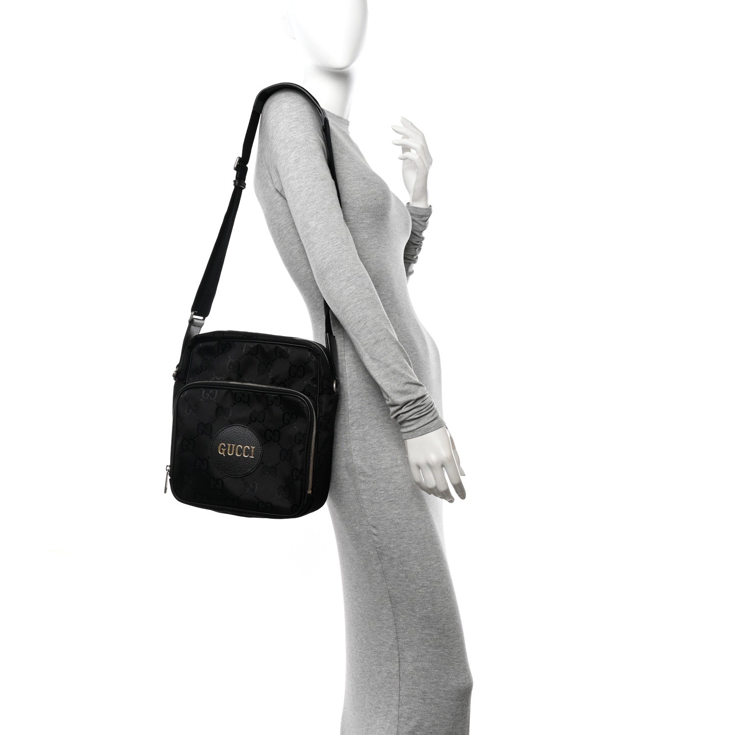 Gucci Econyl Nylon Monogram Off The Grid Messenger Black 2 of 10