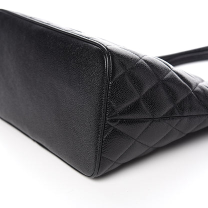 Chanel Caviar Quilted Medallion Tote Black 10 of 11