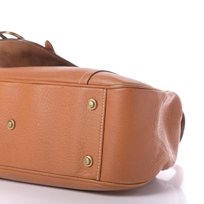 Christian Dior Calfskin Saddle Top Handle Satchel Tan 7 of 9