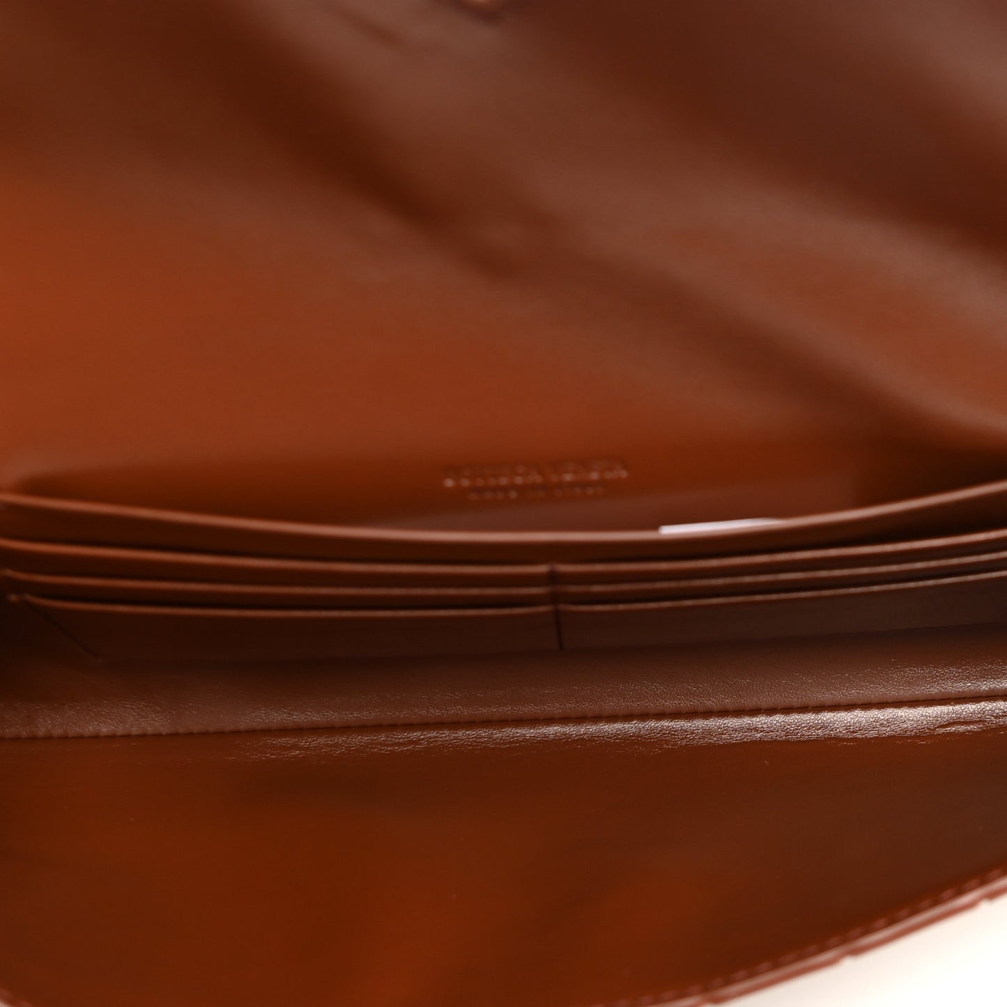 Nappa Intrecciato Long Andiamo Top Handle Clutch Sapele
