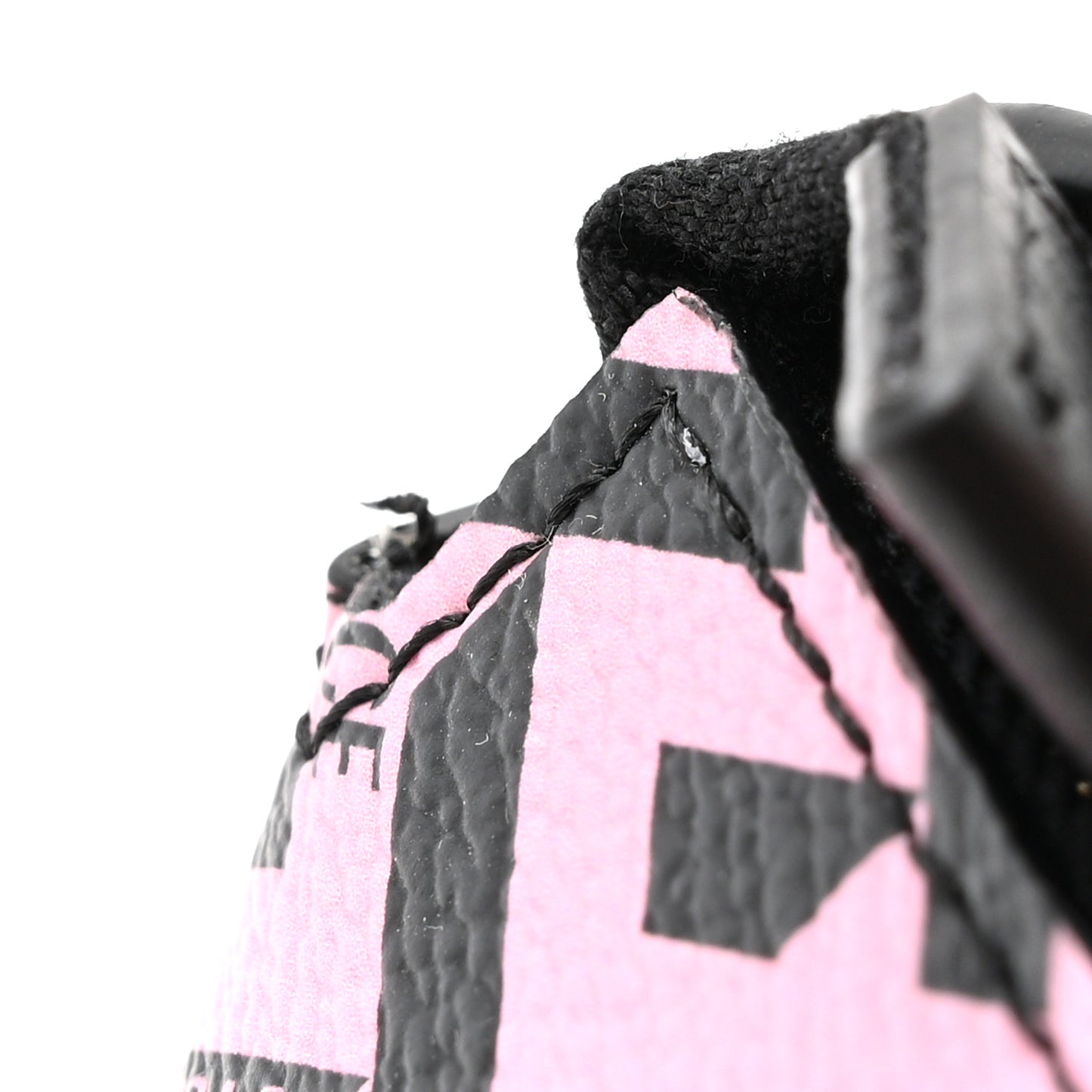 Coated Canvas La Greca Signature Shoulder Bag Candy Black