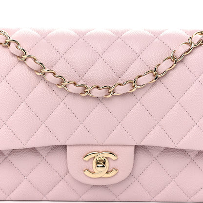 Chanel Caviar Quilted Medium Double Flap Light Pink 8 of 10