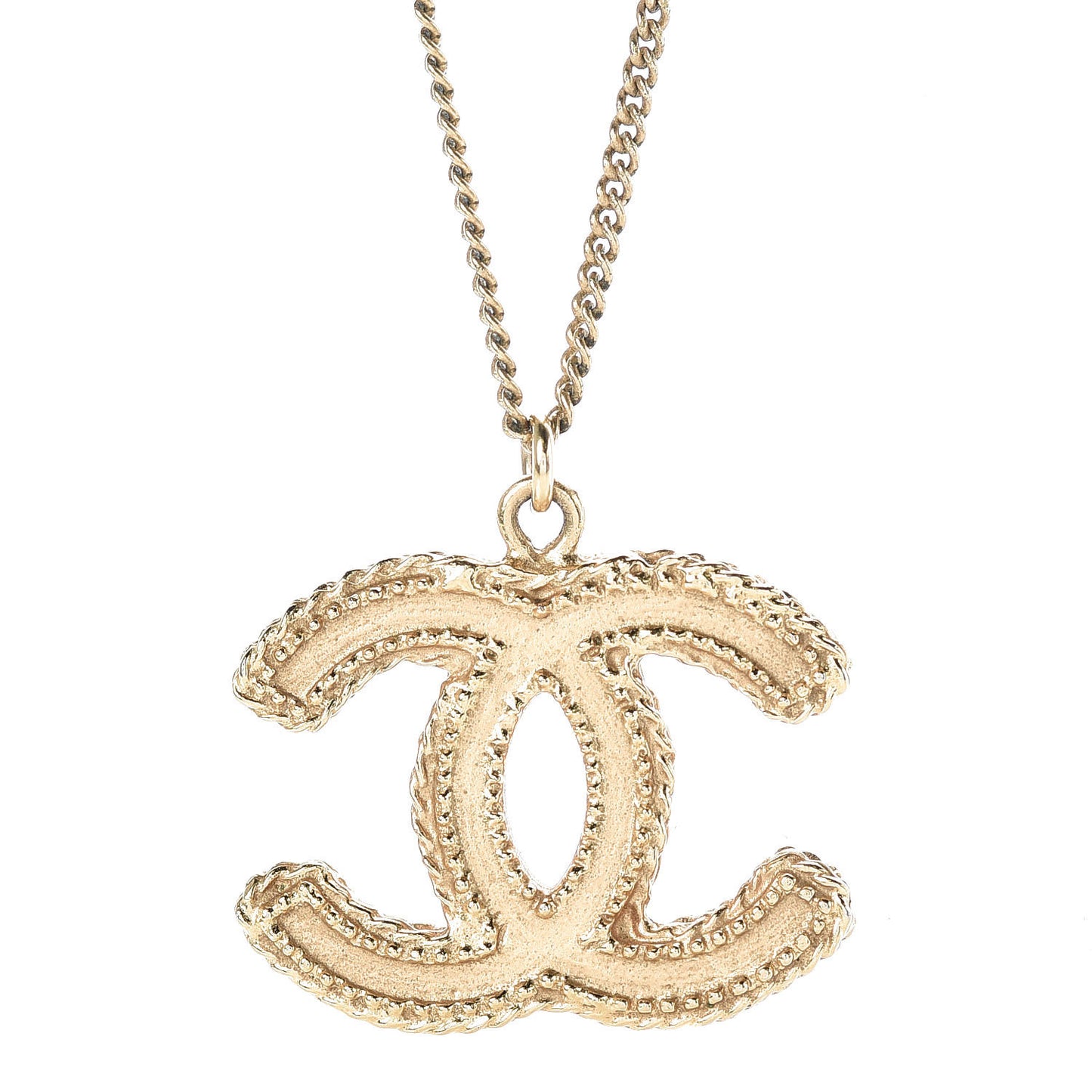 CC Necklace Matte Gold