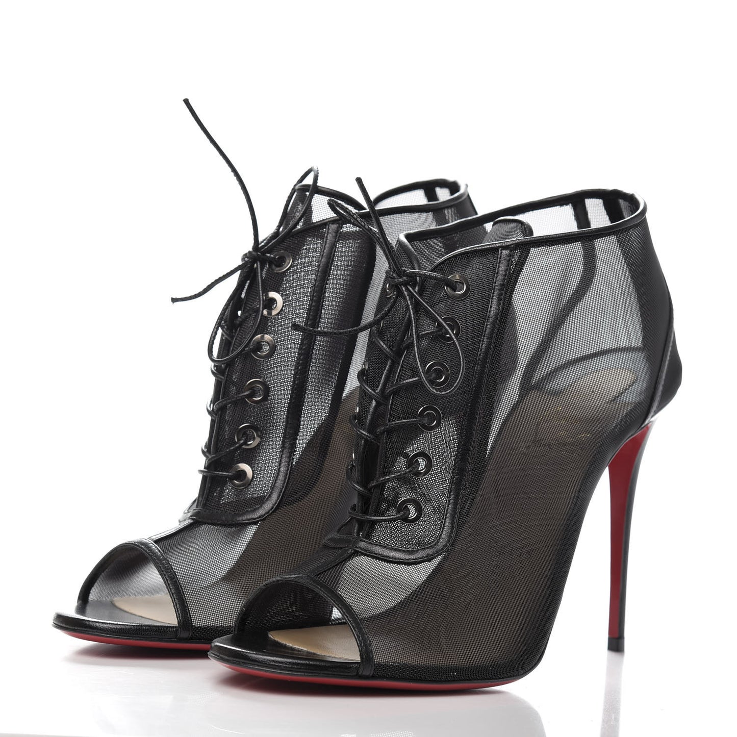 Rete Kid Open Ondessa 100 Peep Toe Booties 39 Black