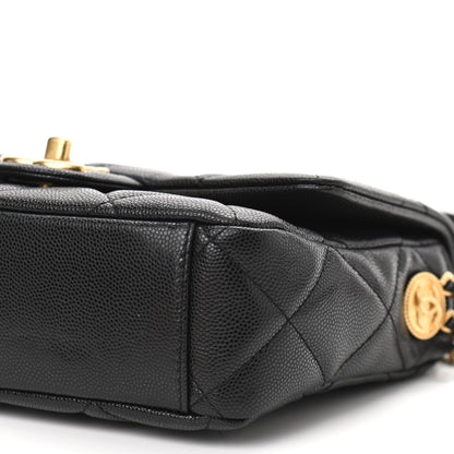 Chanel Caviar Quilted Small Twist Your Buttons Flap Black 10 of 11