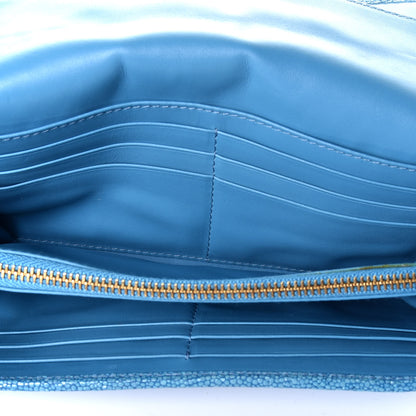 Miu Miu Stingray Continental Flap Wallet Blue 5 of 8