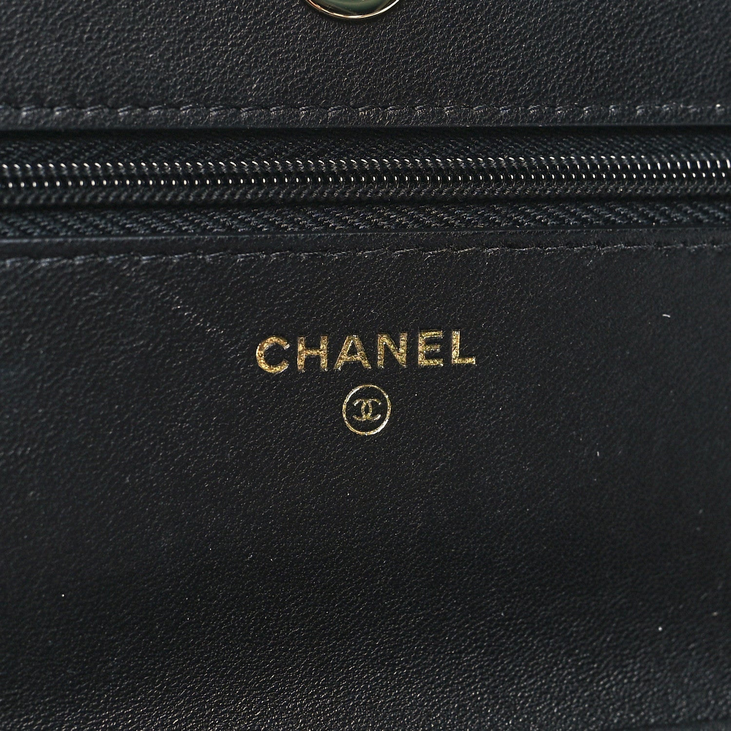 Chanel Lambskin Quilted Wallet On Chain WOC Black 6 of 11