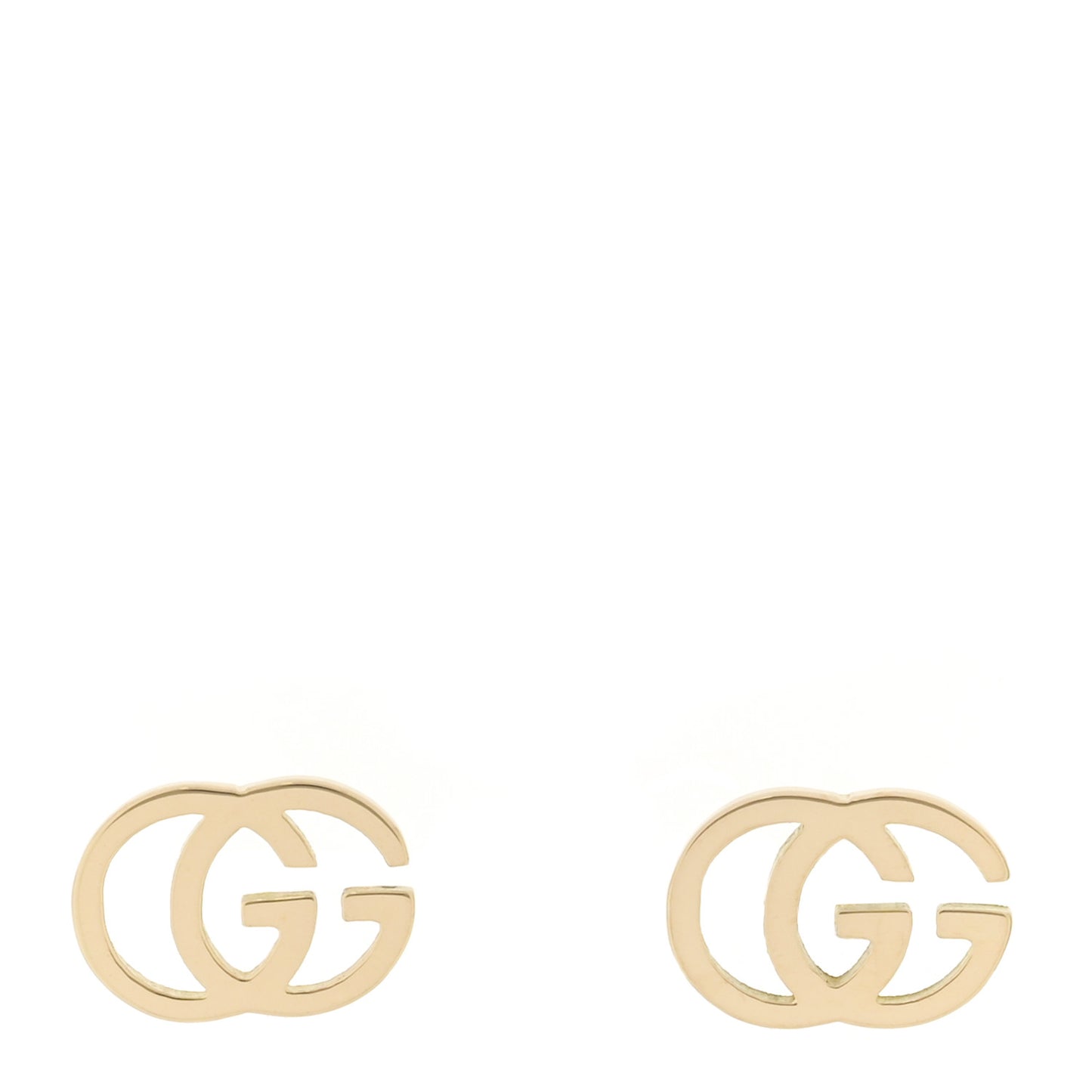 18K Yellow Gold GG Tissue Stud Earrings