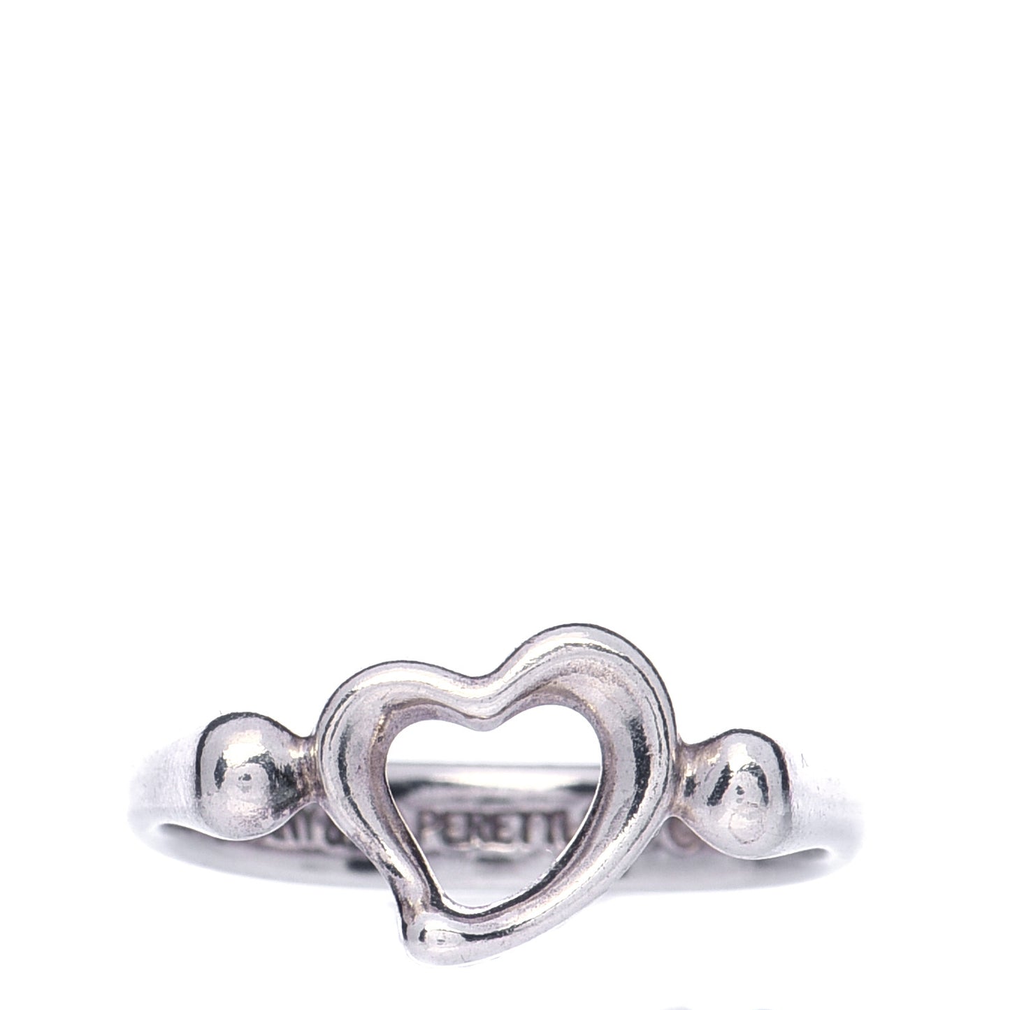 Sterling Silver Elsa Peretti Open Heart Ring 50 5.25