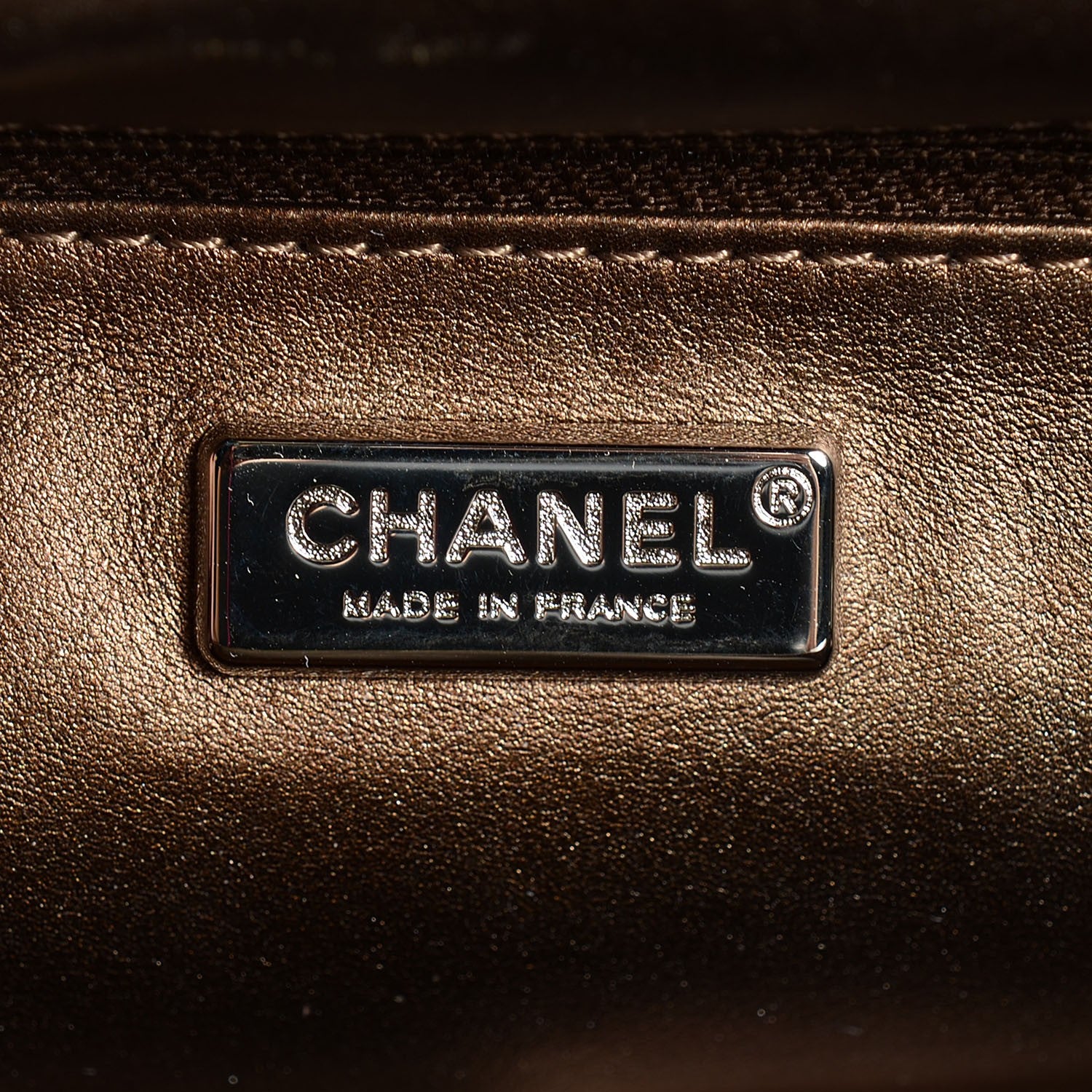 Chanel Metallic Python Timeless Clutch Khaki 6 of 7