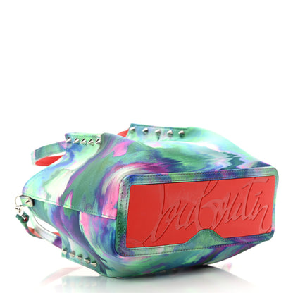Christian Louboutin Satin Spiked Mini Cabarock Shopper Tote Multicolor 4 of 12