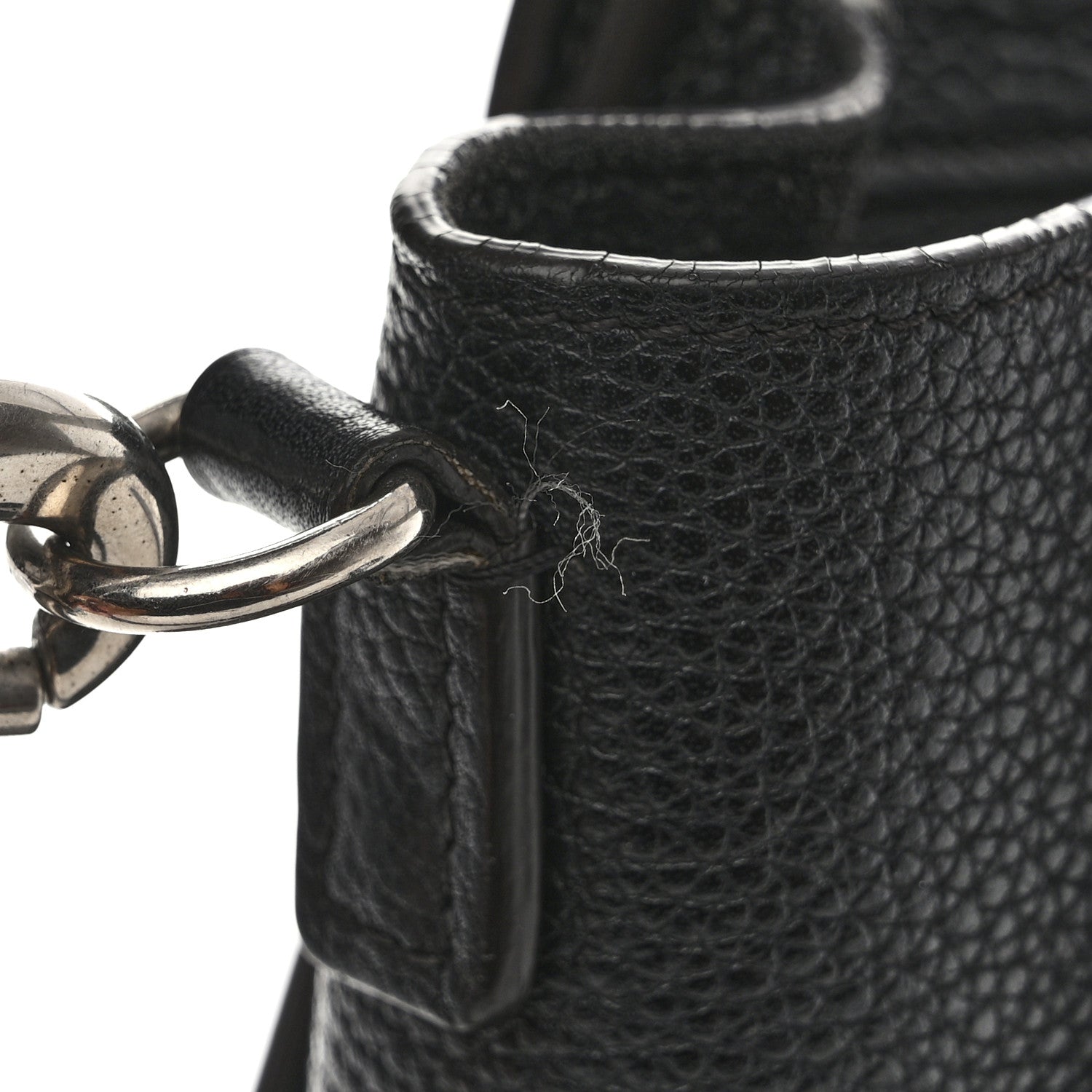 Celine Drummed Calfskin Nano Luggage Black 14 of 15