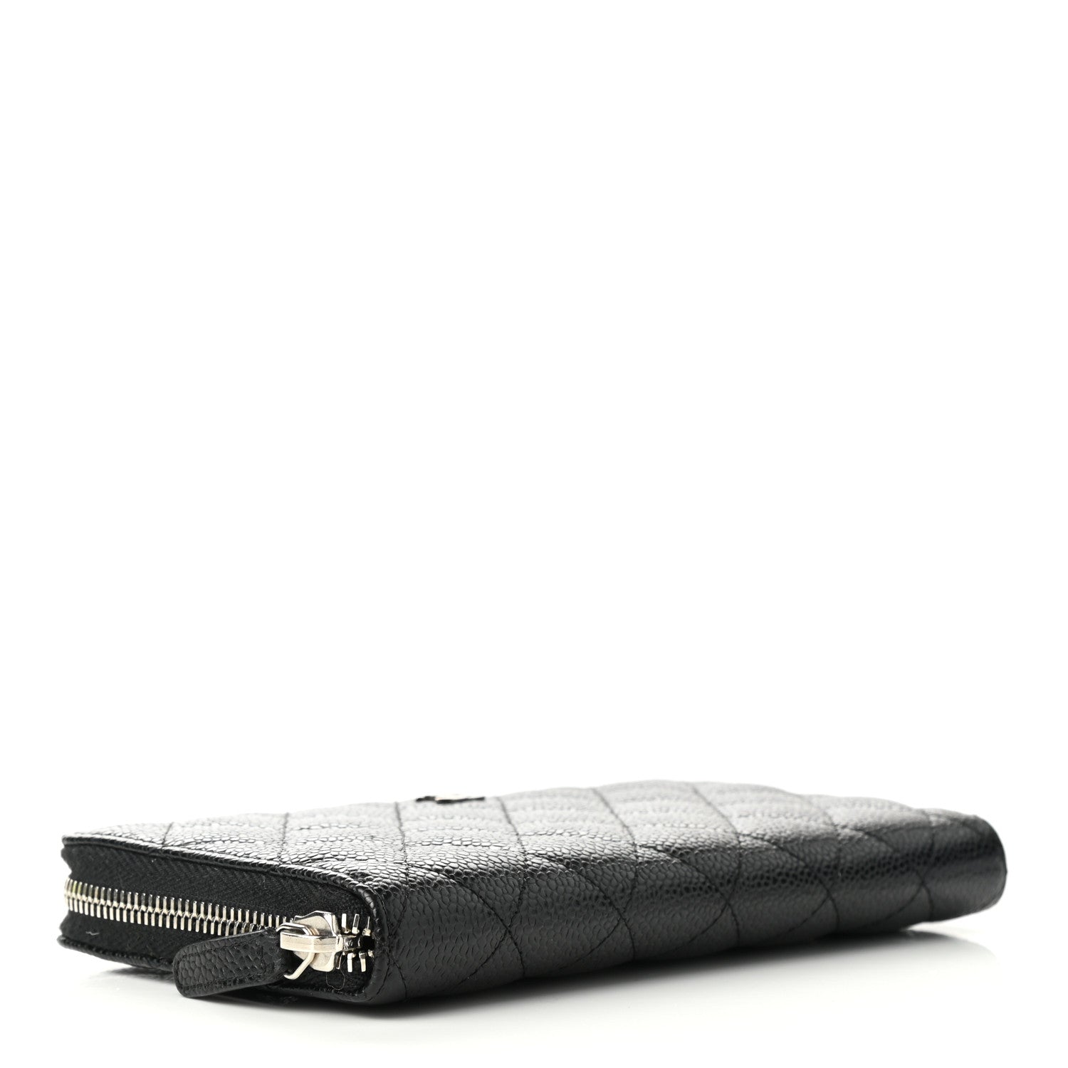 Chanel Caviar Quilted Large Gusset Zip Around Wallet Black 4 of 9