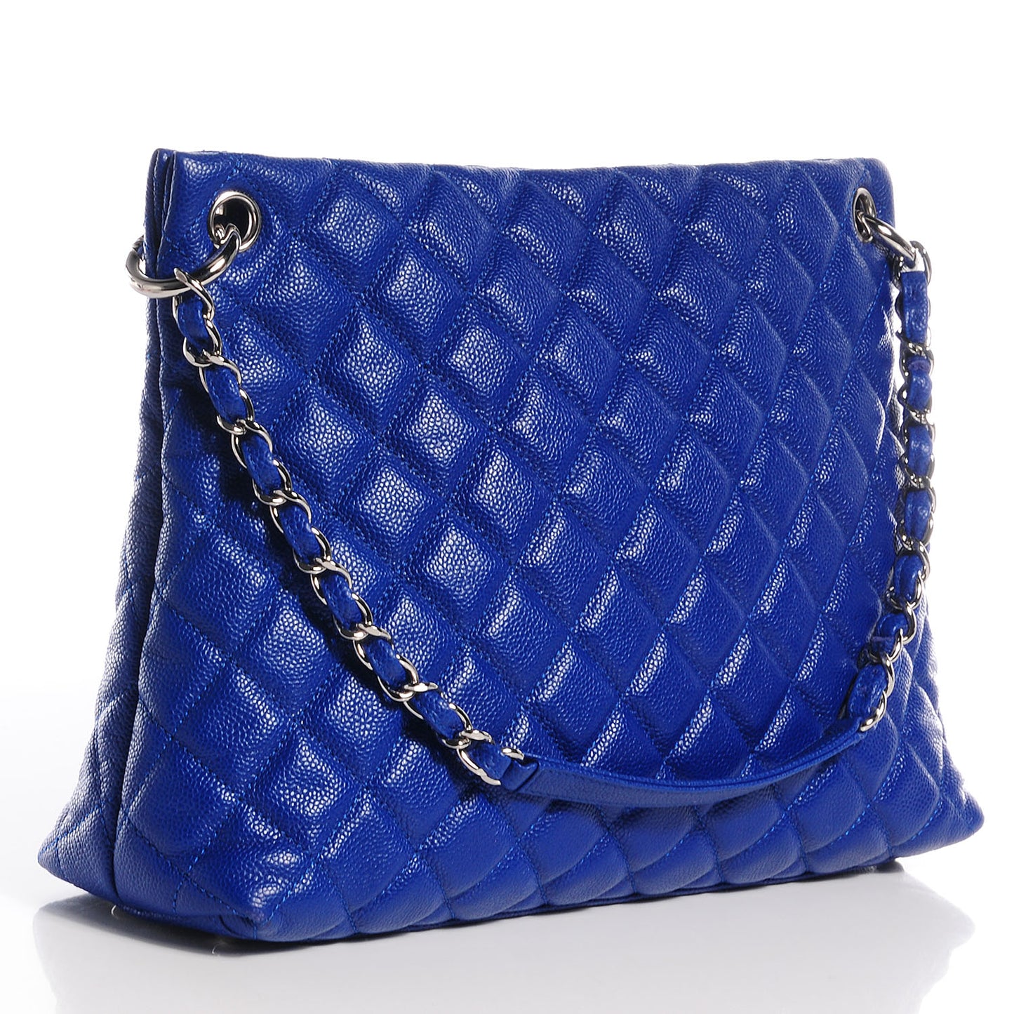 Caviar Easy Zip Tote Cobalt Blue