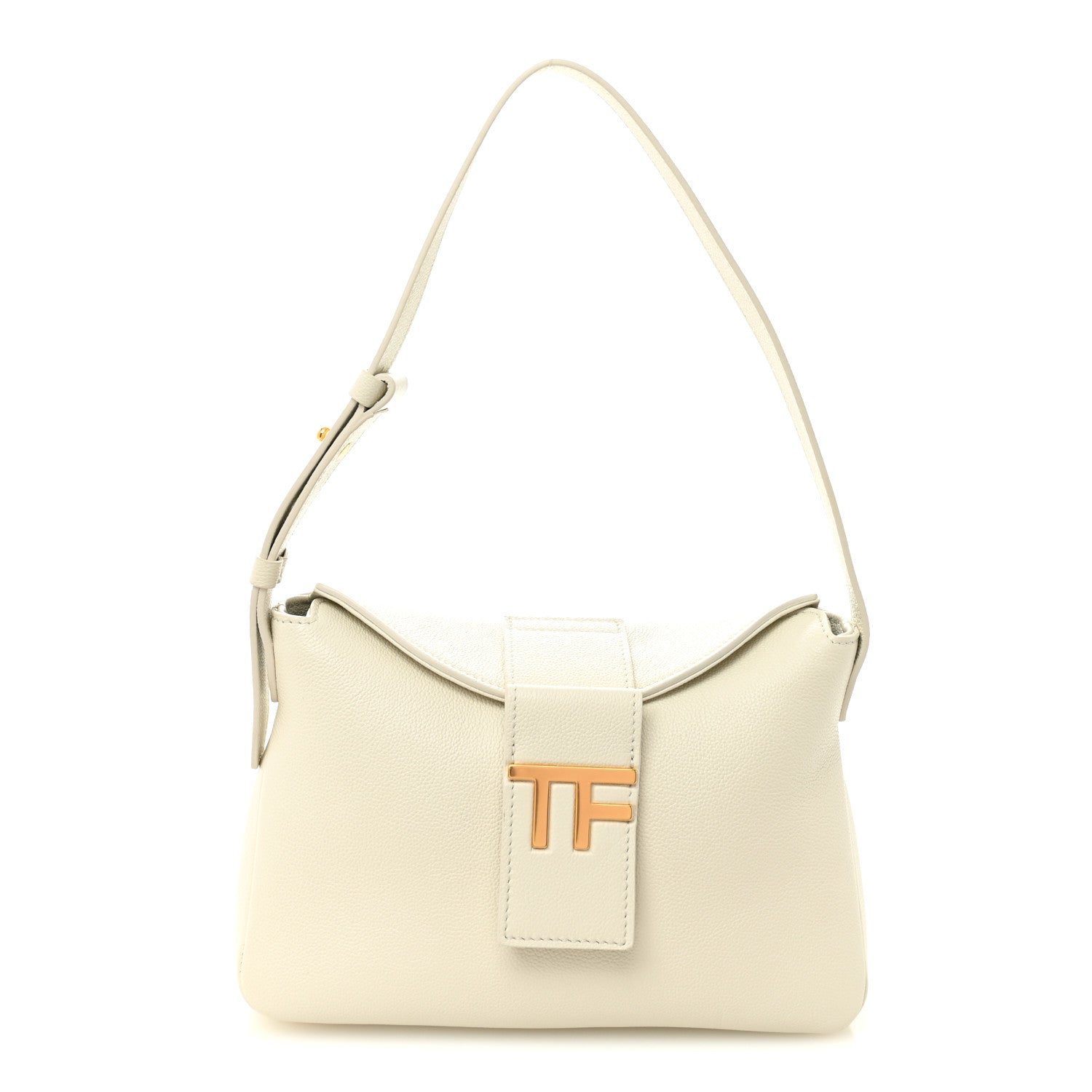 Tom Ford Grained Calfskin Mini TF Hobo White 1 of 9