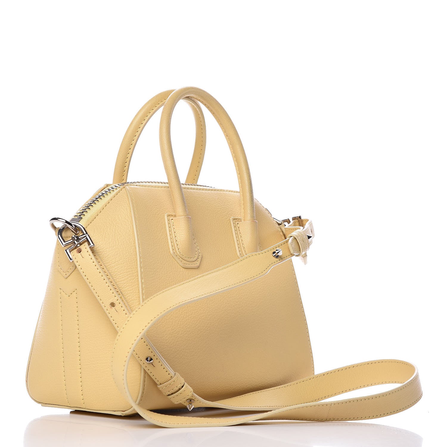 Givenchy Sugar Goatskin Mini Antigona Yellow 3 of 15
