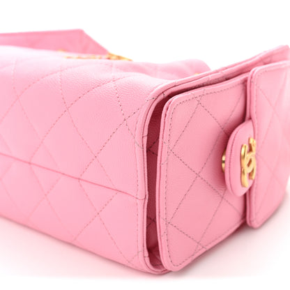 Chanel Caviar Quilted Mini Chanel 25 Handbag Light Pink 9 of 9