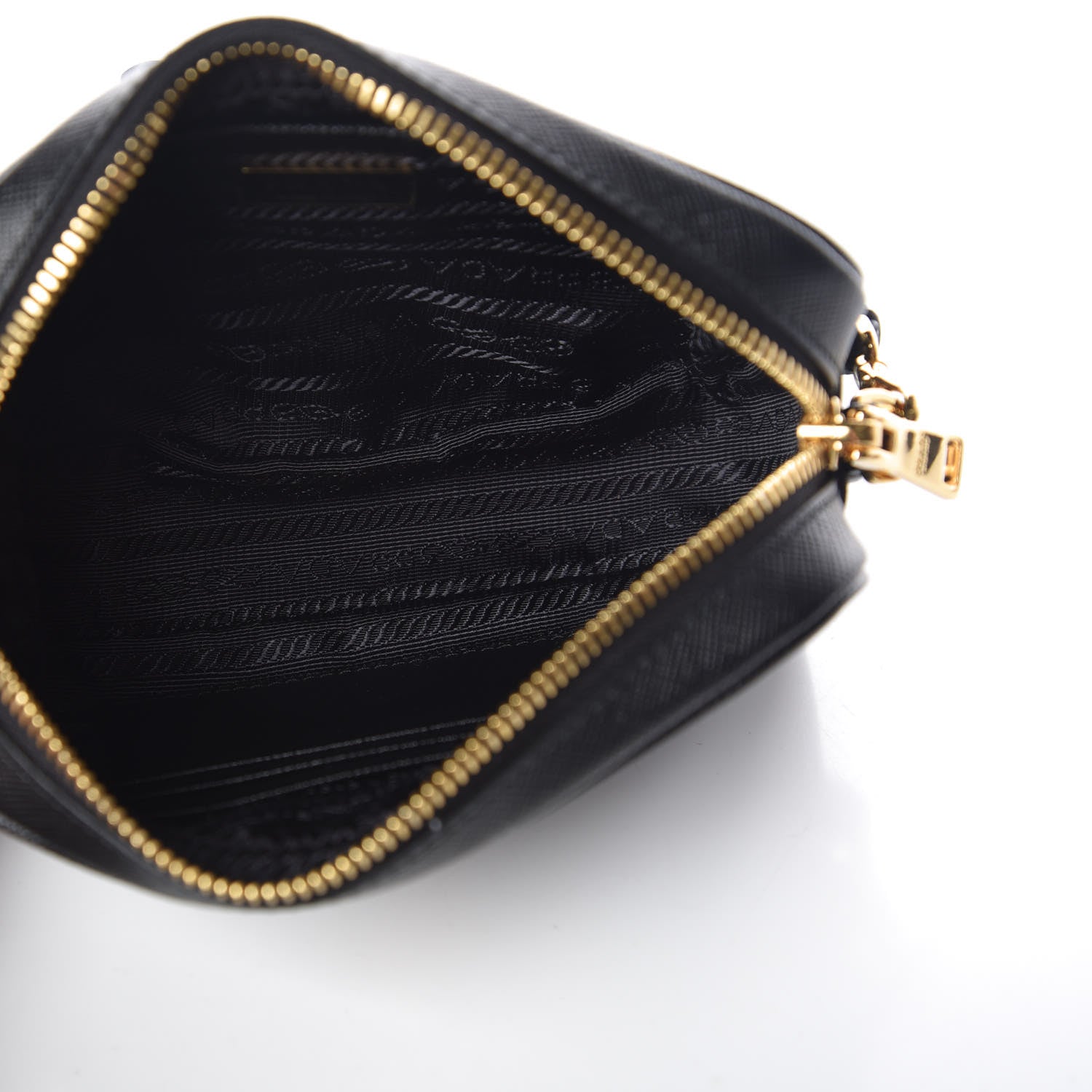 Prada Saffiano Small Camera Crossbody Bag Black 5 of 10