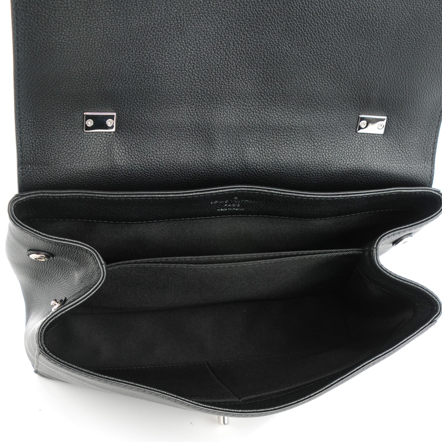 Louis Vuitton Calfskin Lockme II Top Handle Black 5 of 7