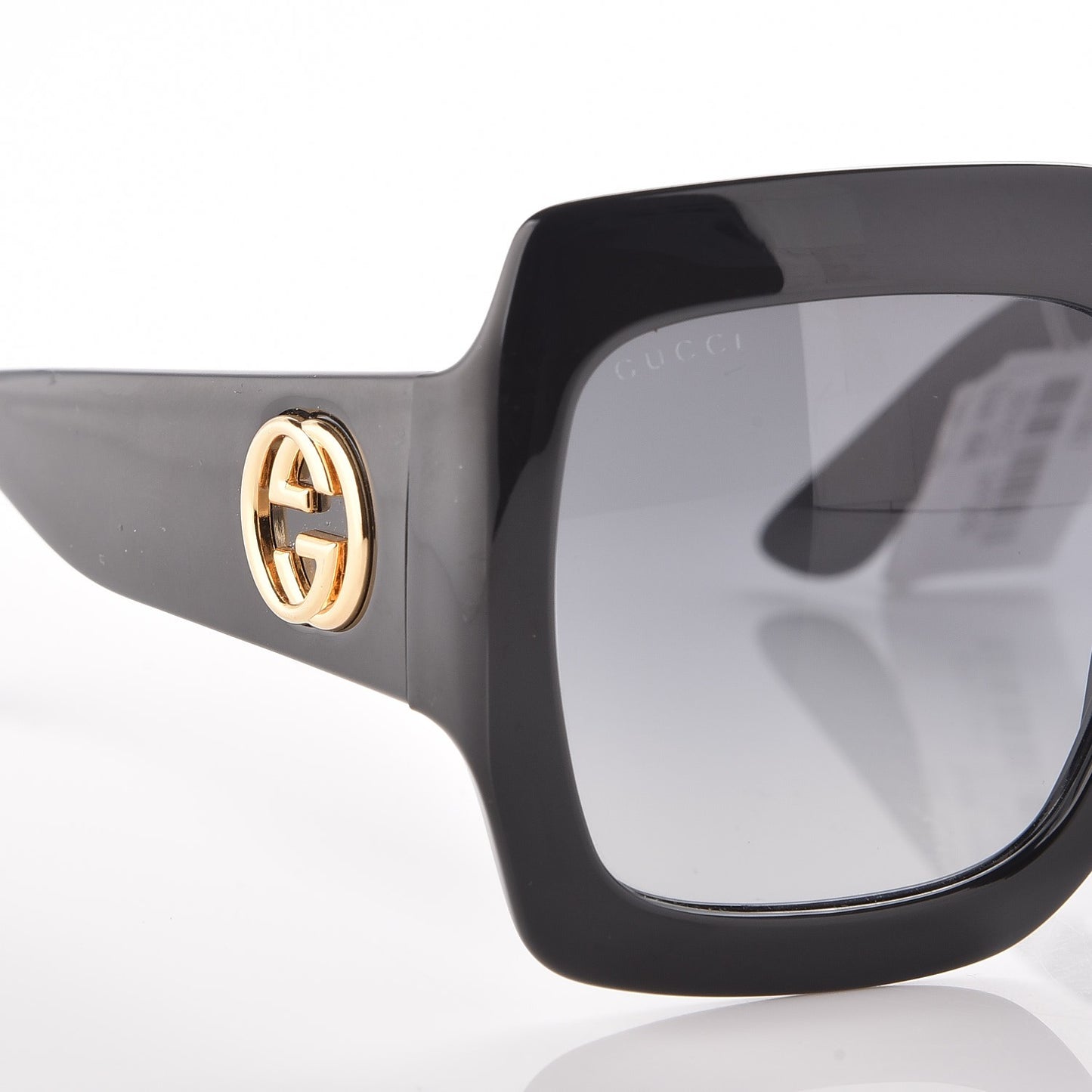 Acetate Square Frame Sunglasses GG0053S Black