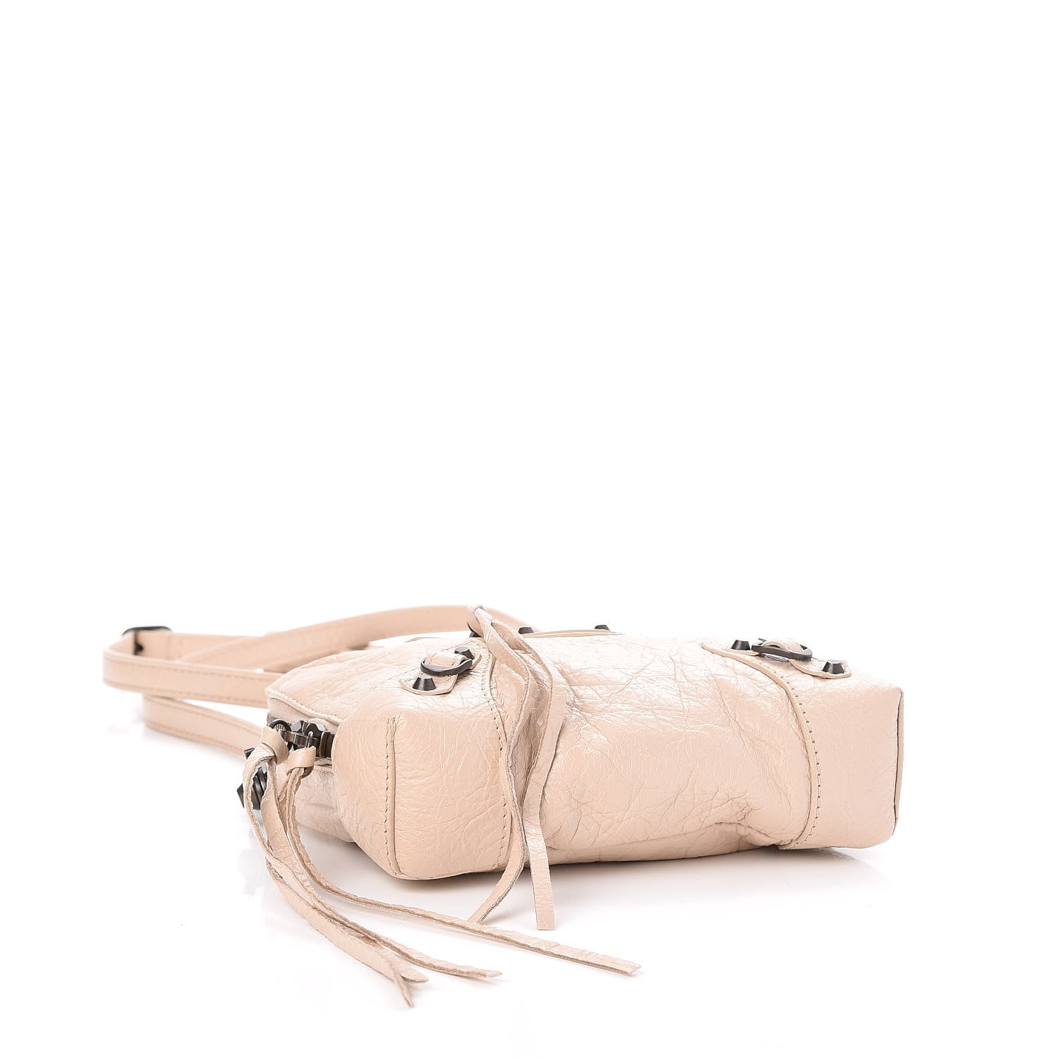 Balenciaga Agneau Classic Hardware XS Reporter Crossbody Light Beige 4 of 7