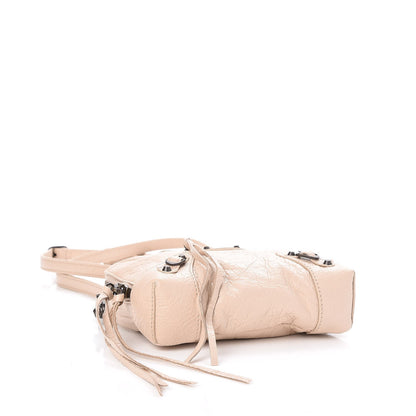 Balenciaga Agneau Classic Hardware XS Reporter Crossbody Light Beige 4 of 7