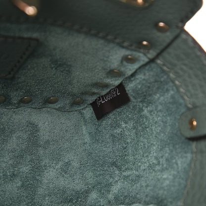 Valentino Garavani Grained Calfskin Micro Rockstud Tote Giada 7 of 7