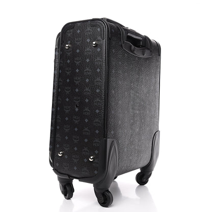 MCM Visetos Small Traveler Trolley Whelled Suitcase Black 2 of 8