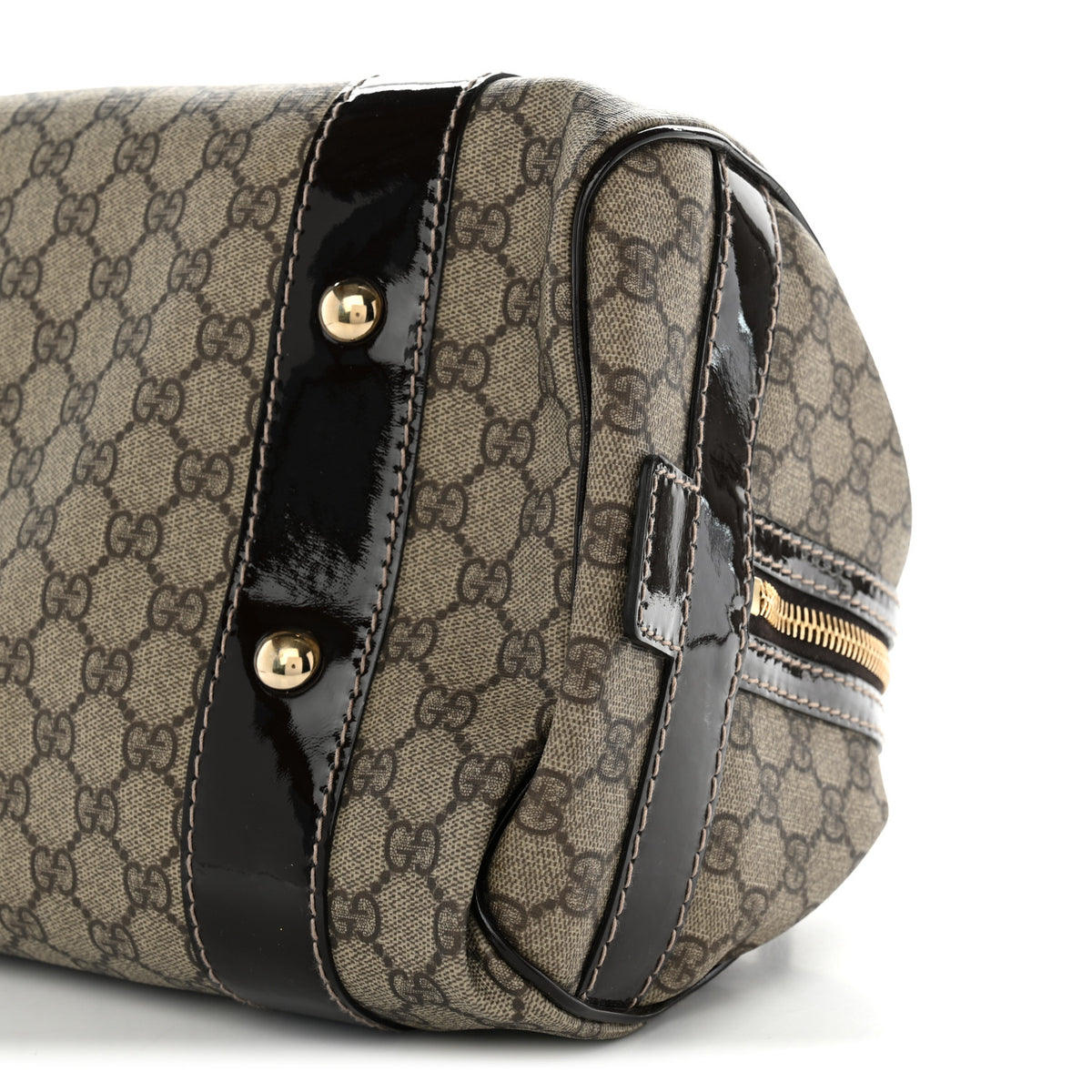 GG Plus Boston Vanity Bag Brown