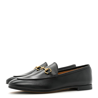 Gucci Calfskin Womens Jordaan Loafers 37.5 Black 3 of 11