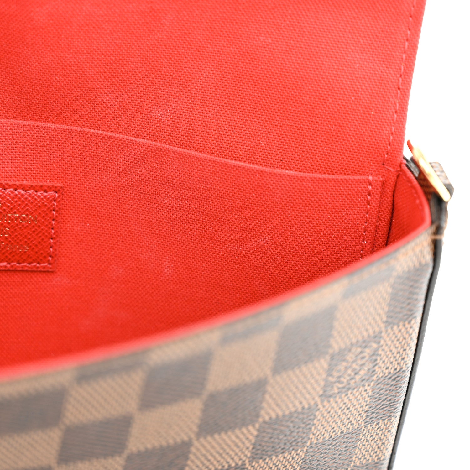 Louis Vuitton Damier Ebene Pochette Felicie Chain Wallet 13 of 15