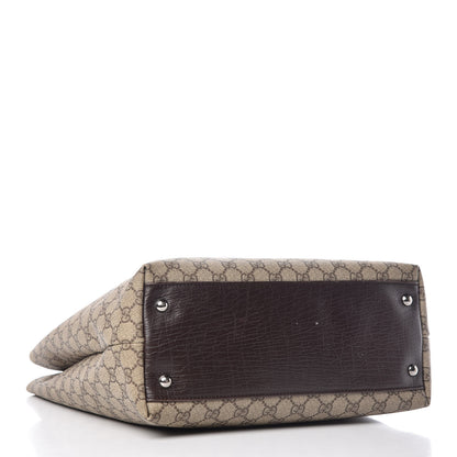 Gucci GG Plus Monogram Small Vertical Tote Dark Brown 4 of 16