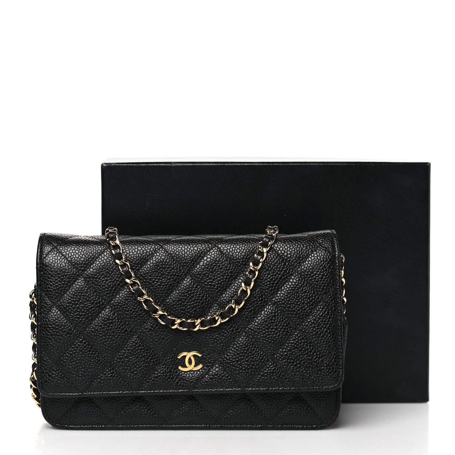 Chanel Caviar Quilted Wallet on Chain WOC Black 13 of 13
