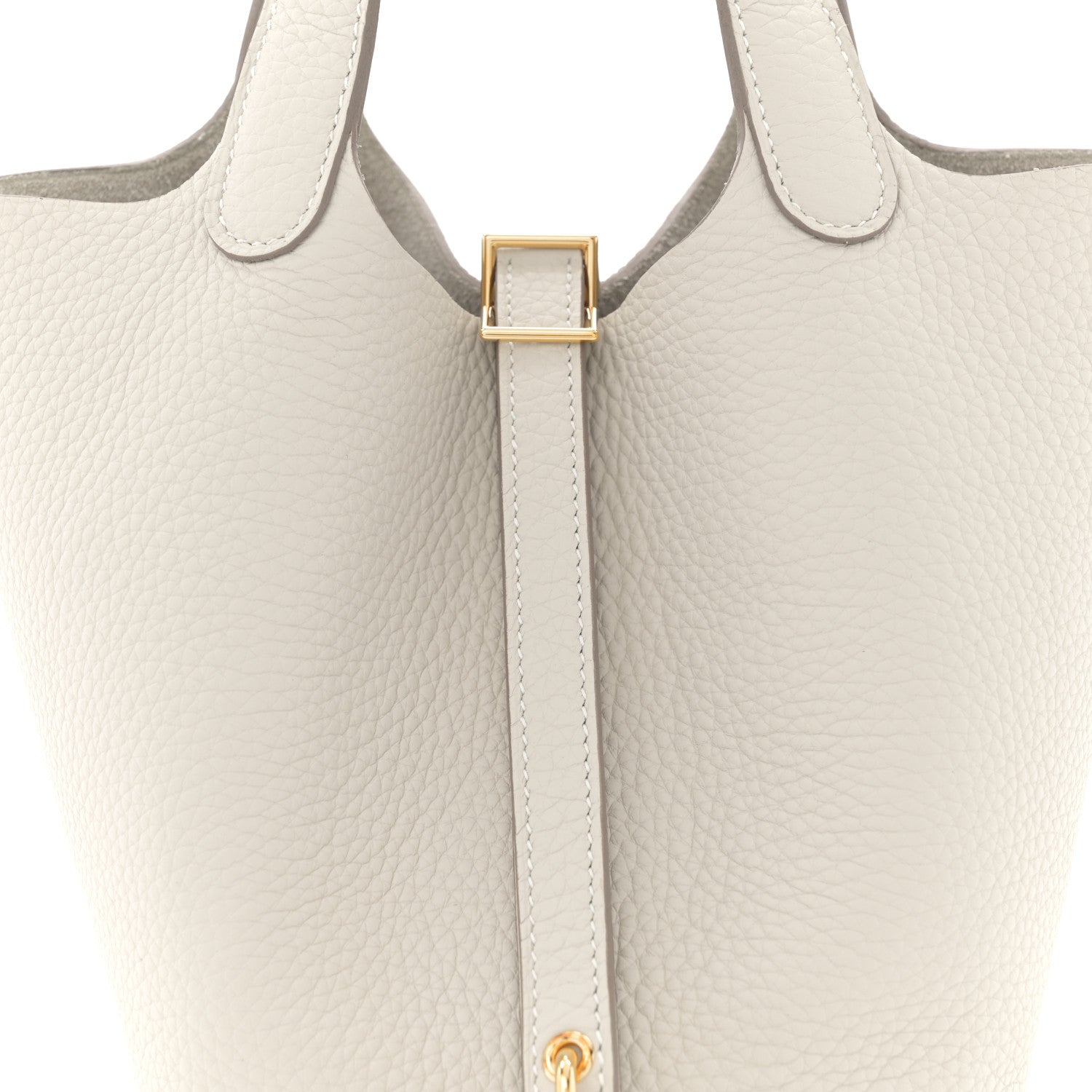 Hermes Taurillon Clemence Picotin Lock 18 PM Beton 8 of 10